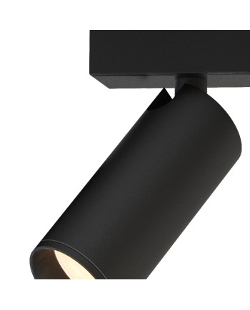 NAZARÉ * REGLETA Mini GU10 2L NEGRO